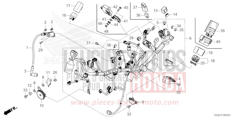 FAISCEAU DES FILS de MSX GROM A PEARL HORIZON WHITE (NHB61) 2024